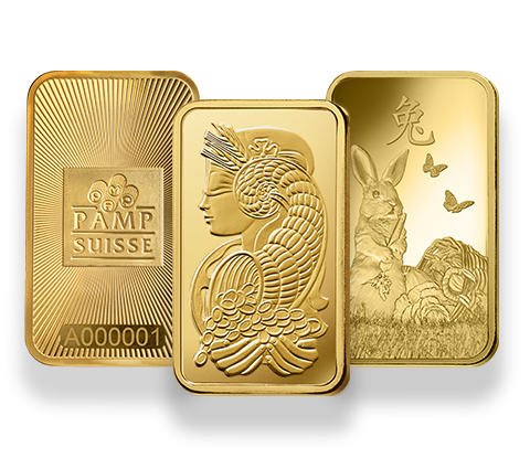 PAMP minted gold bars