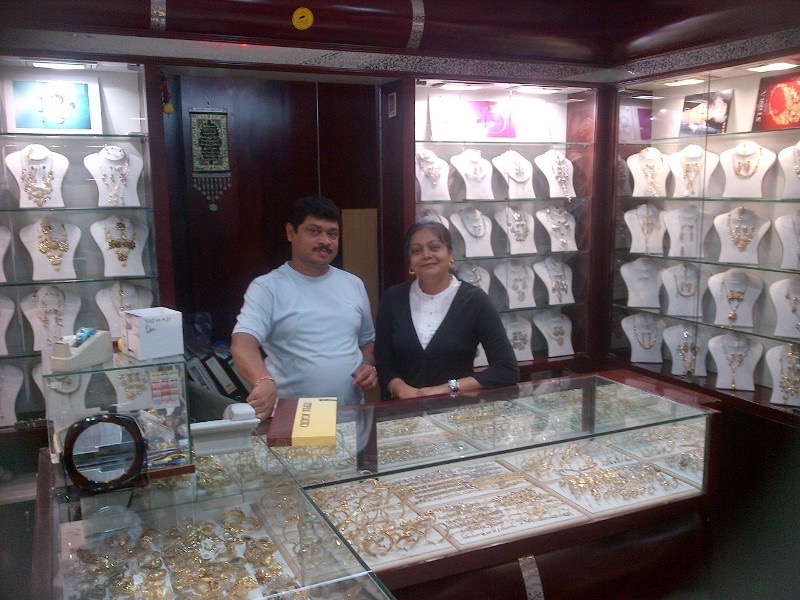 An earlier photograph of the Roza team inside the shop